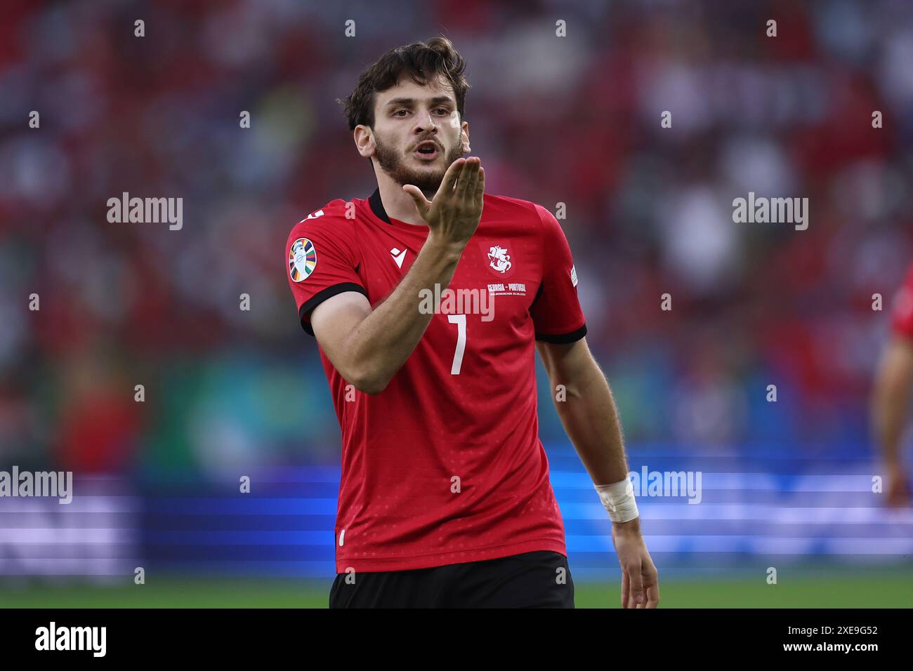 Gelsenkirchen, Germany. 26th June, 2024. Khvicha Kvaratskhelia of 