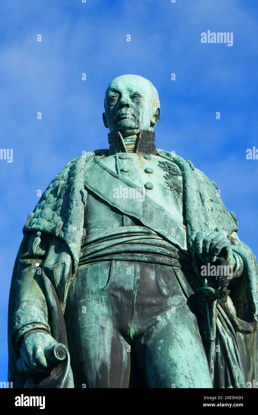 Statue in front of karlsruhe castle hi-res stock photography and images ...