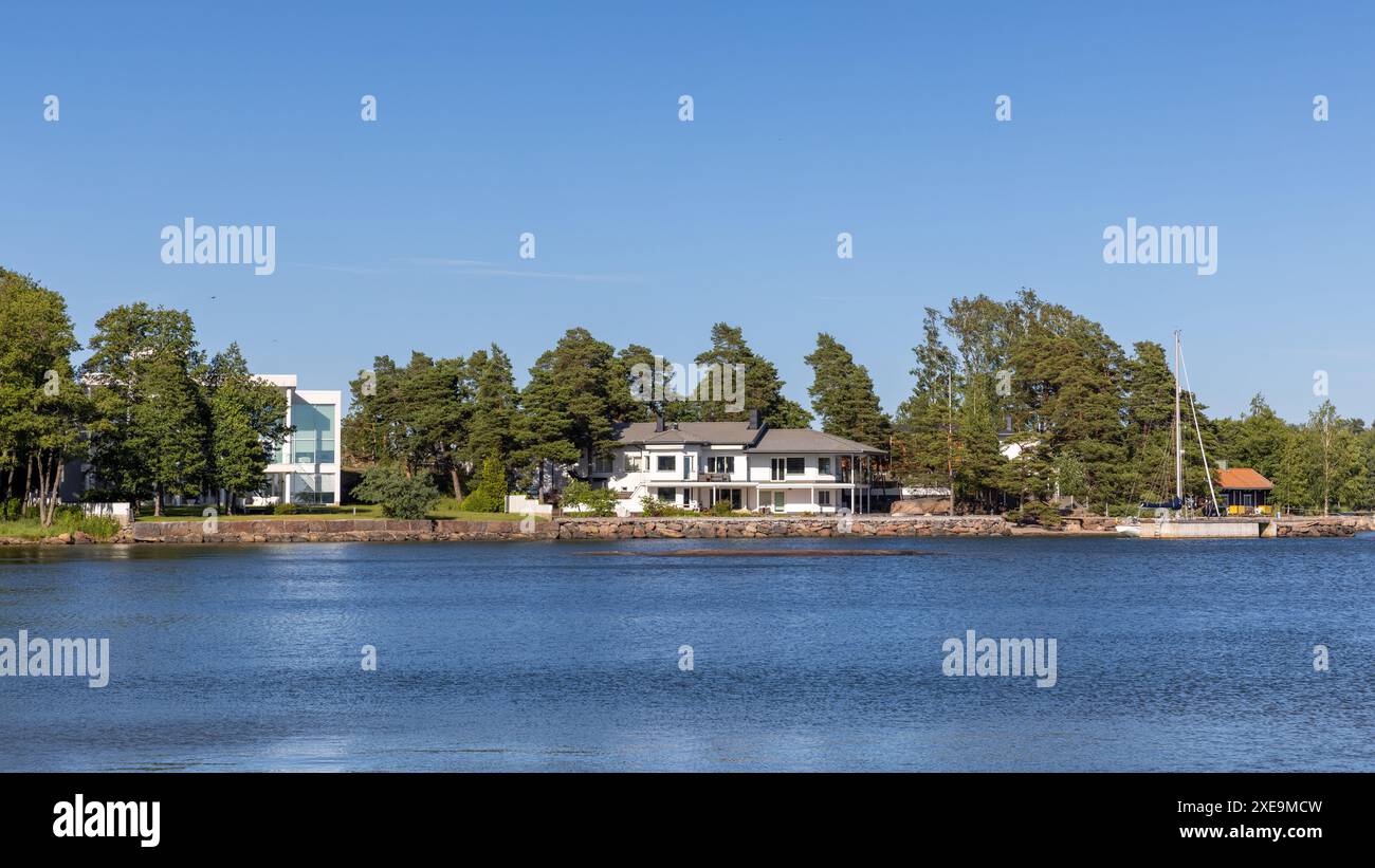 Modern Luxury buildings on a waterfront property in Espoo, Finland ... - Modern Penthouse Apartments In Espoo, Finland