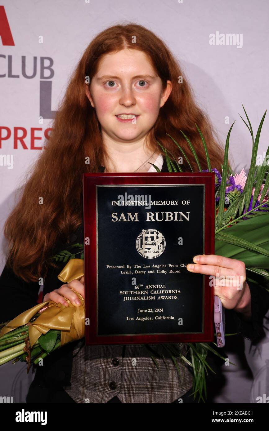 Los Angeles, California, USA. 23rd June, 2024. Darcy Rubin, daughter of ...