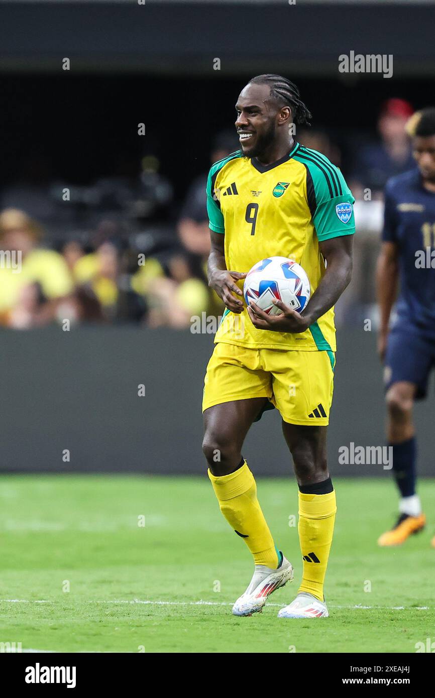 Las Vegas, NV, USA. 26th June, 2024. Jamaica forward Michail Antonio (9 ...