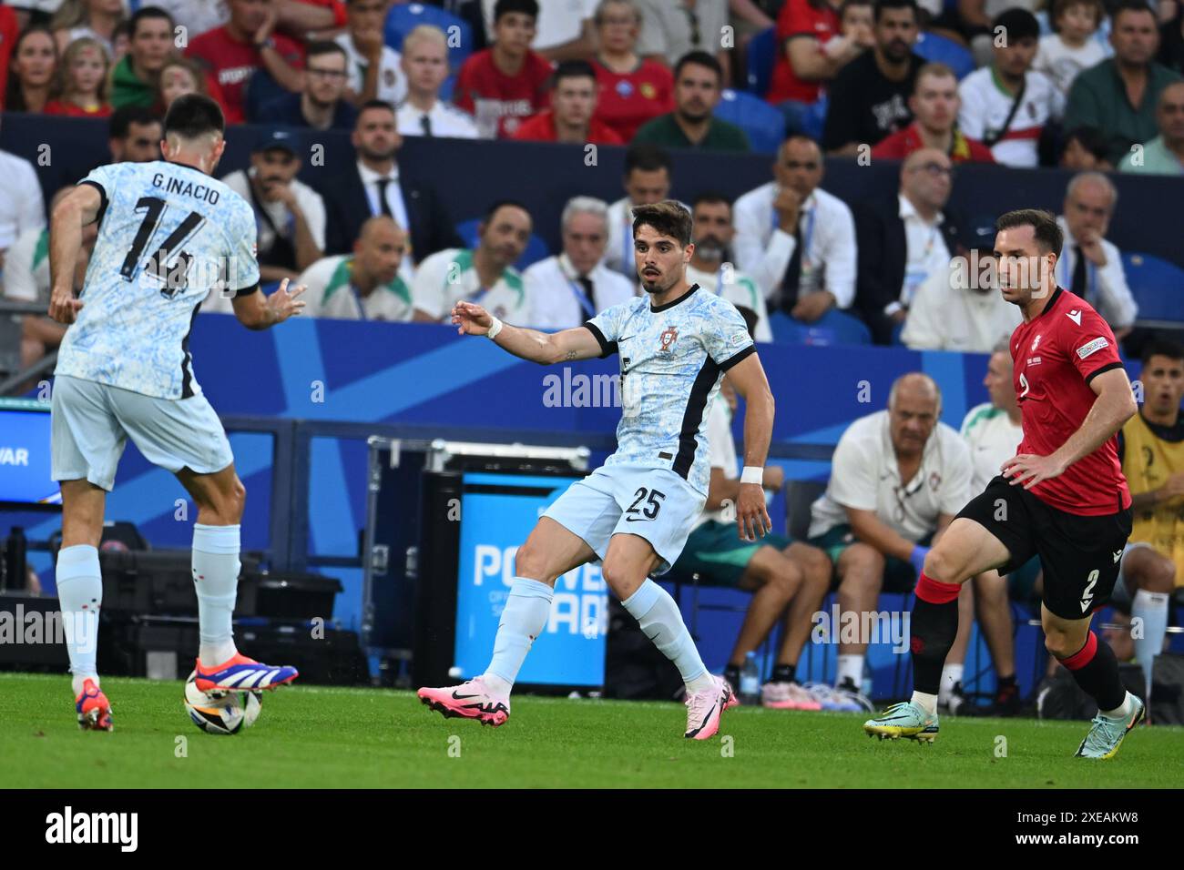 Pedro Neto (Portugal)Otar Kakabadze during the UEFA Euro