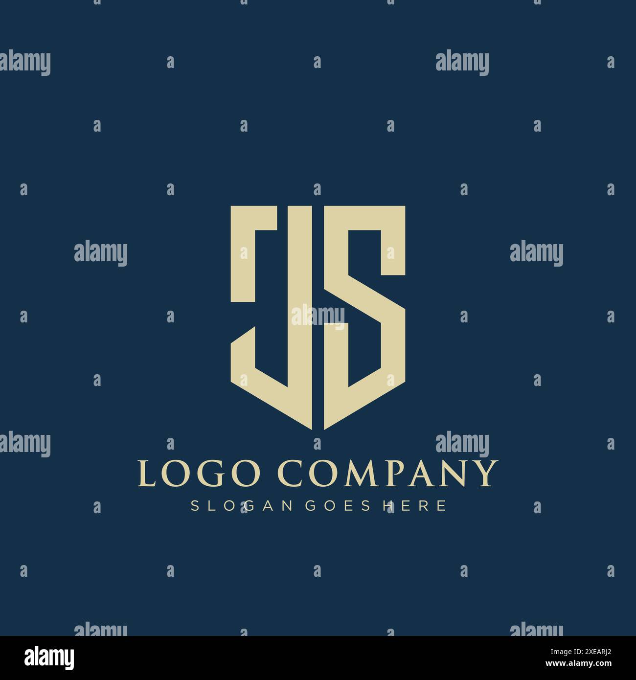 Js minimal logo design hi-res stock photography and images - Alamy