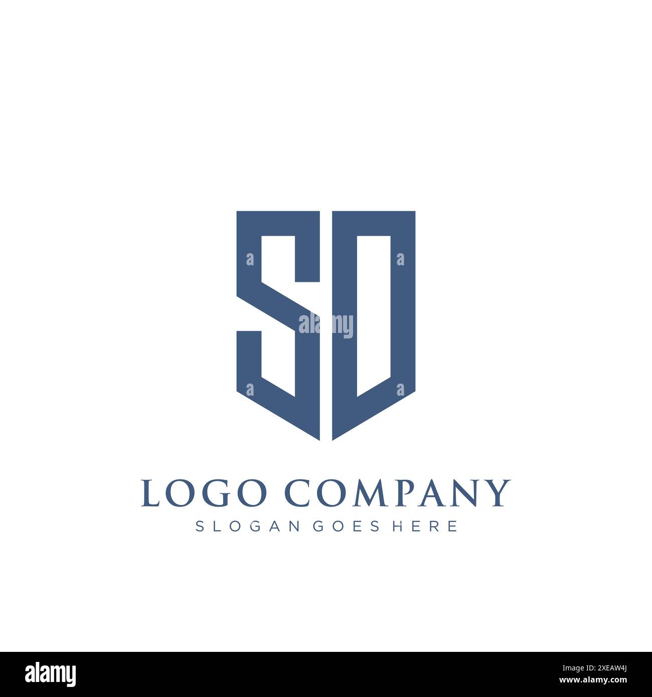 SO shield type logo design Stock Vector Image & Art - Alamy