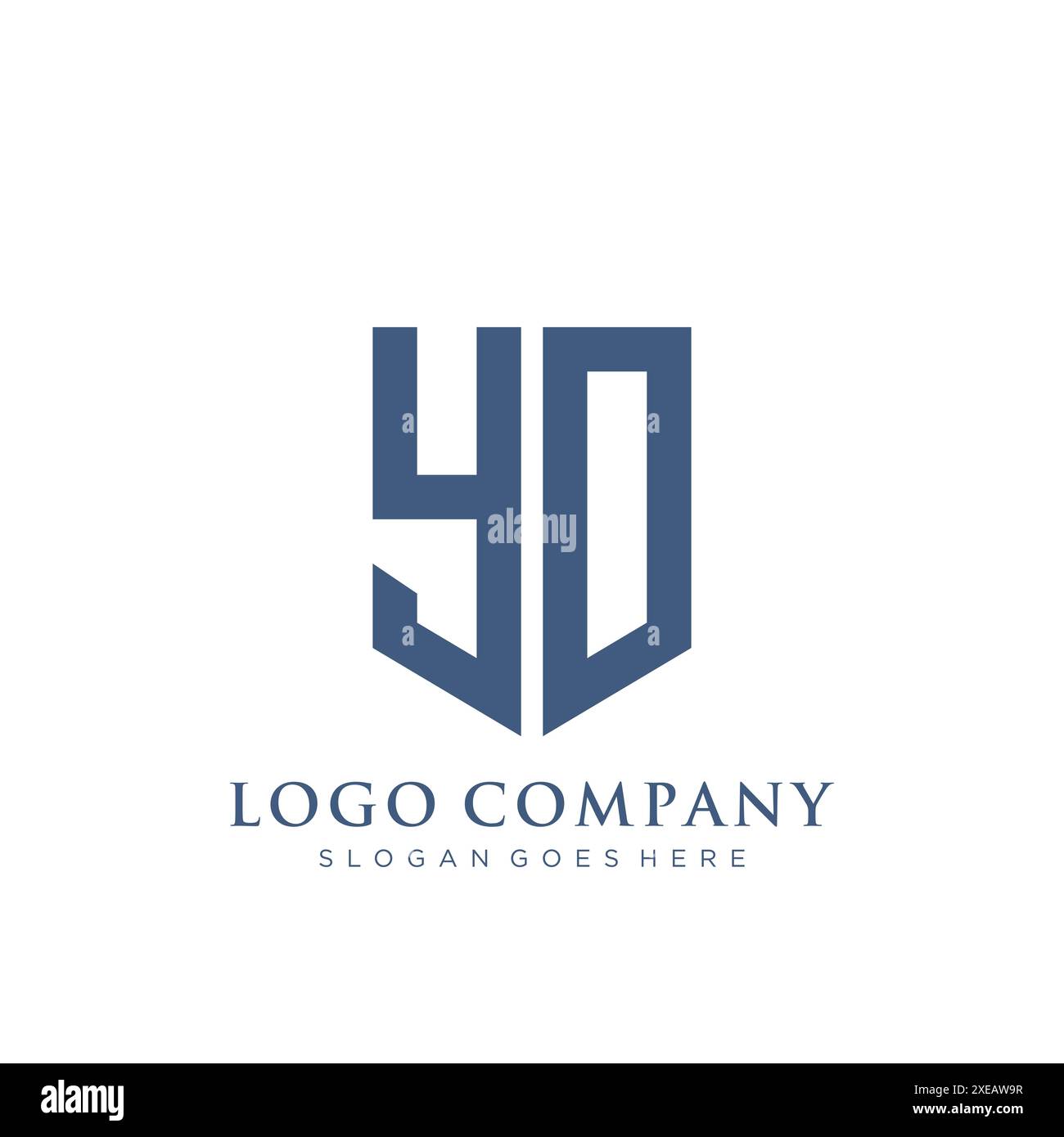 YO shield type logo design Stock Vector Image & Art - Alamy