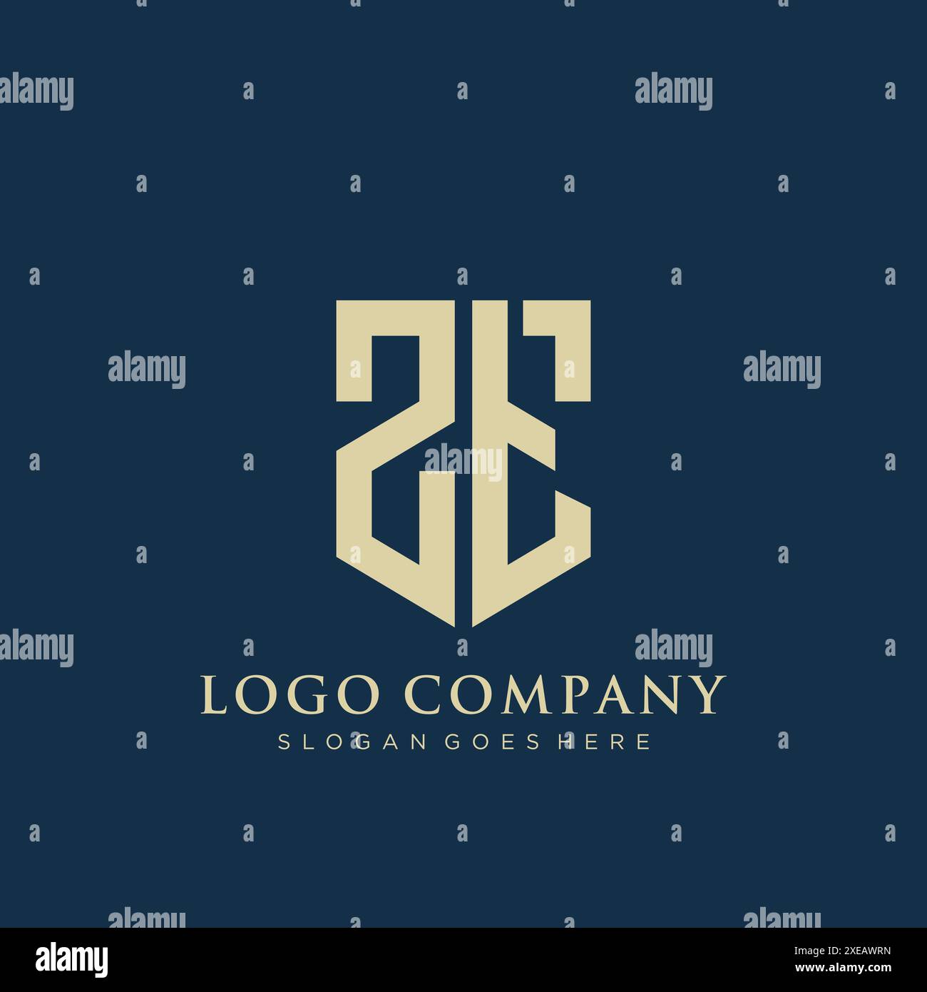 ZT shield type logo design Stock Vector Image & Art - Alamy
