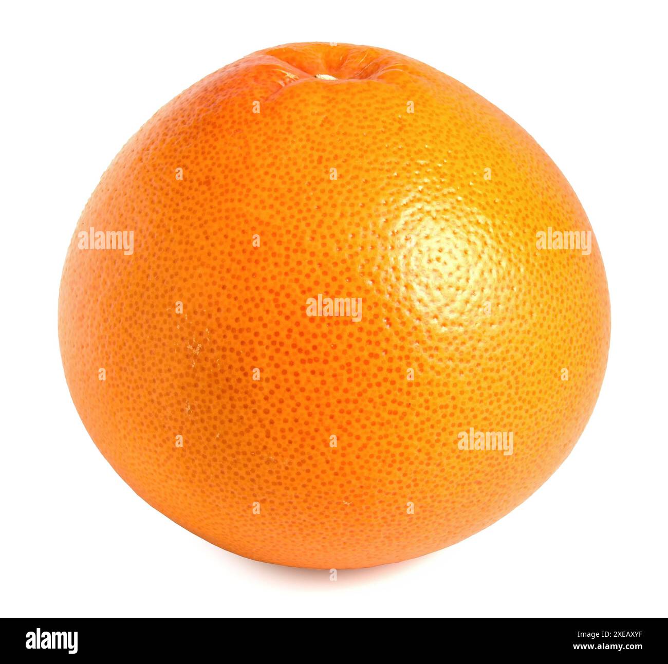 Ripe orange fruit, grapefruit isolated on white background. Stock Photo