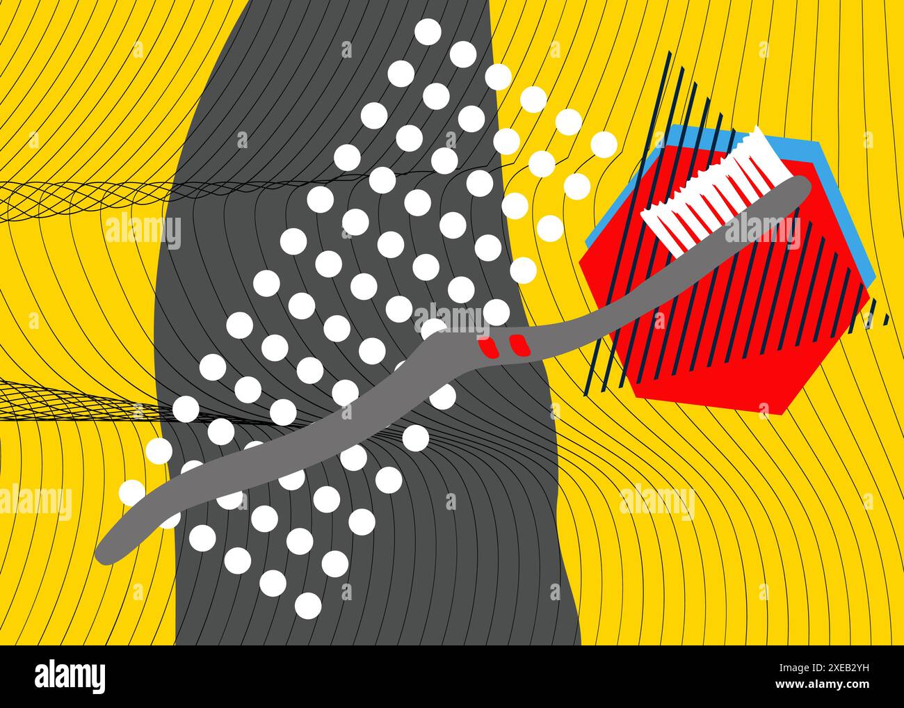 Toothbrush background Stock Vector Images - Alamy