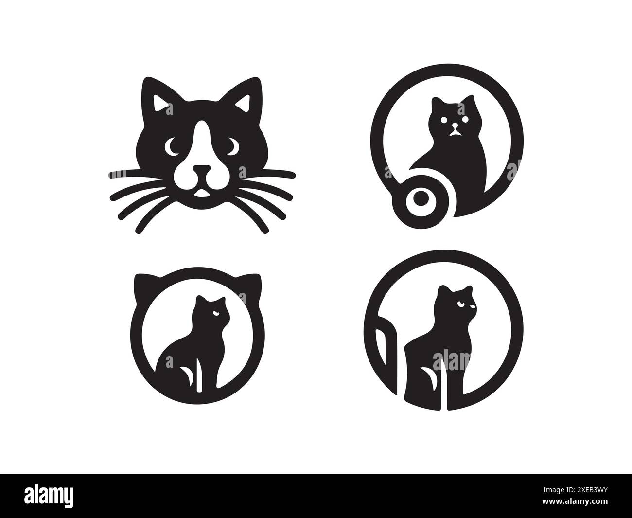 Set of cat icons Stock Vector Image & Art - Alamy