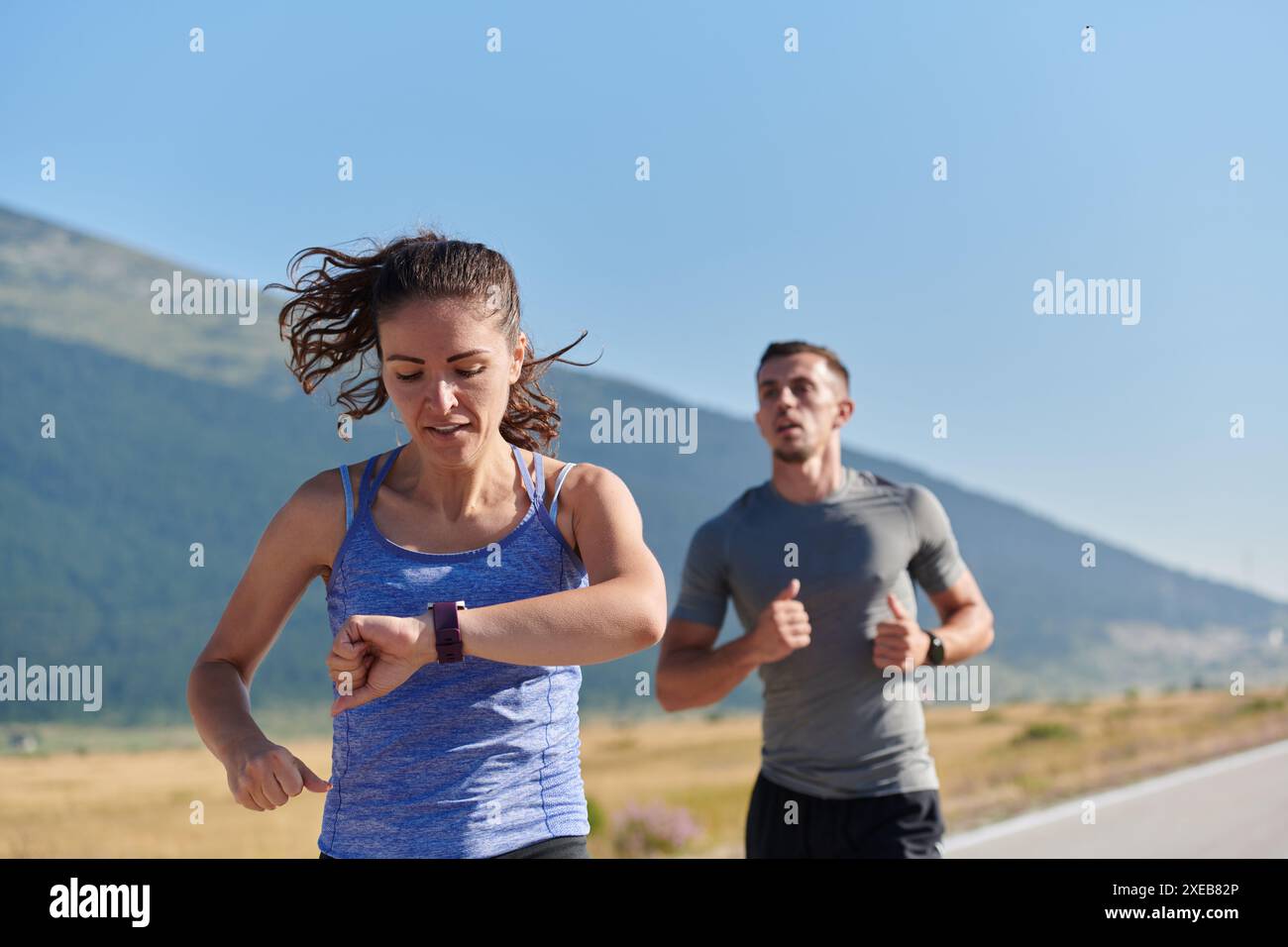 Energized by the beauty of nature, a couple powers through their ...