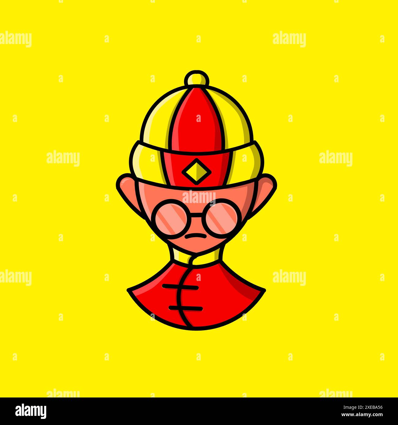 Traditional Chinese Man Vector Illustration - Celebrating Cultural