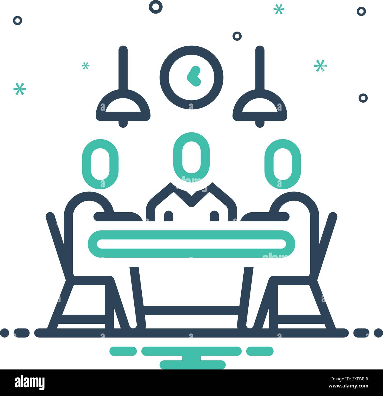 Communicate sitting Stock Vector Images - Alamy