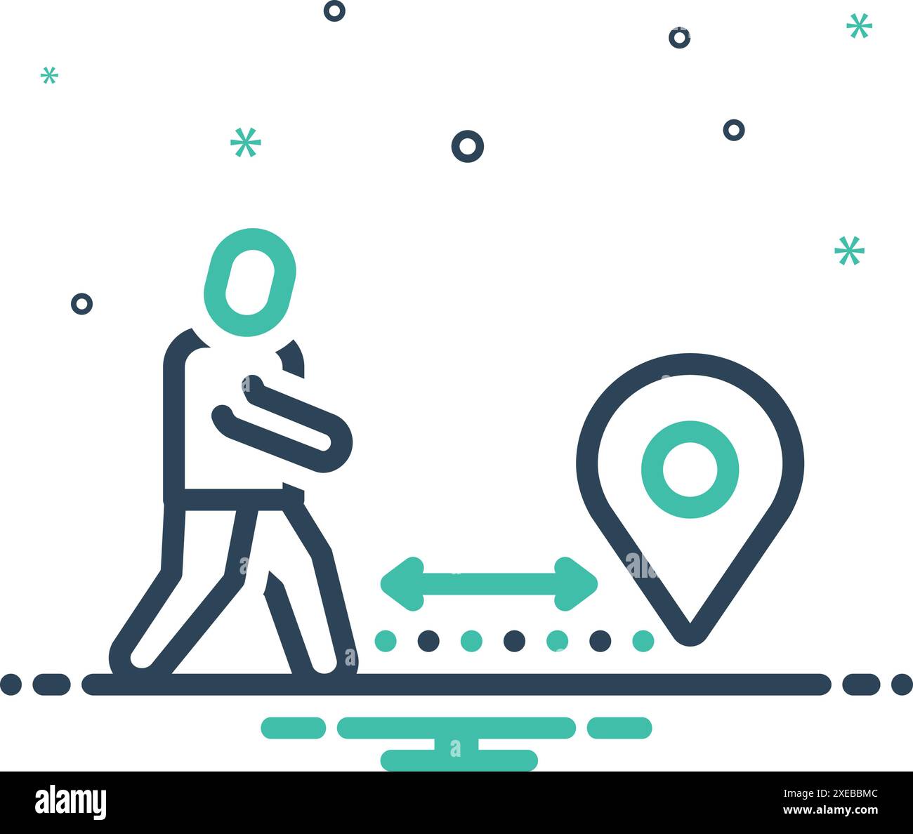 Icon for distance, location Stock Vector Image & Art - Alamy