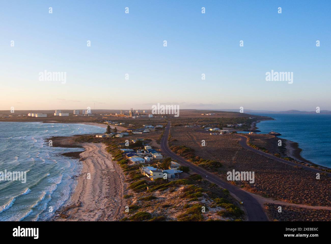 Point Lowly Map Aerial of fishing shacks on Point Lowly Spencer Gulf Eyre Peninsula ...