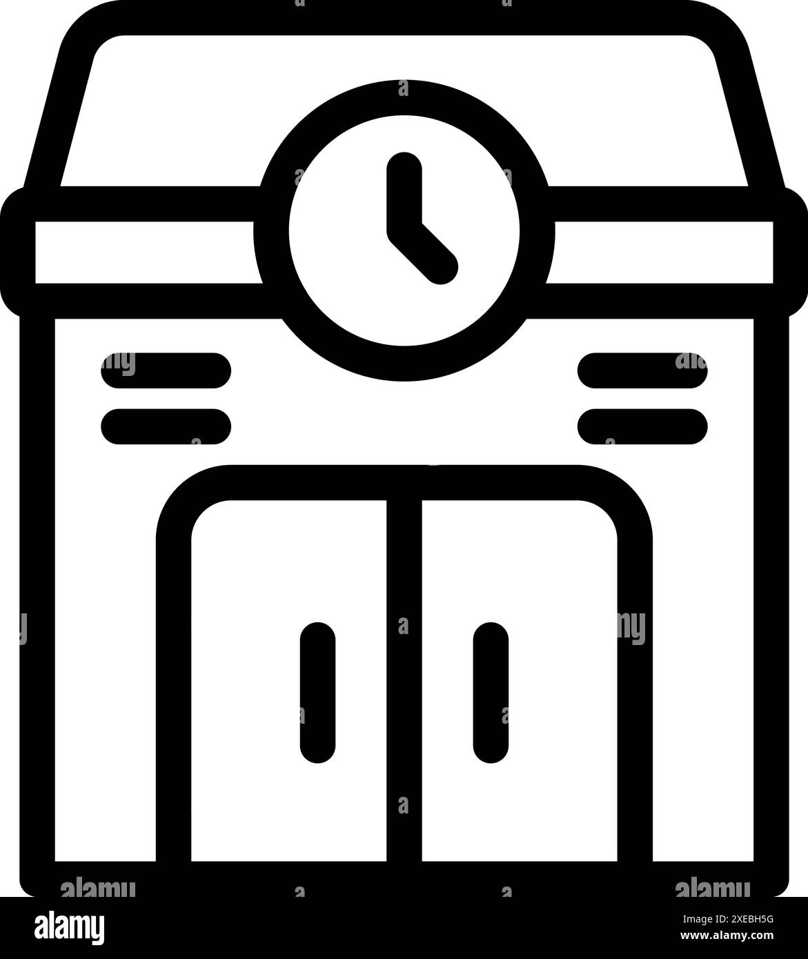Opening and closing hours Stock Vector Images - Alamy