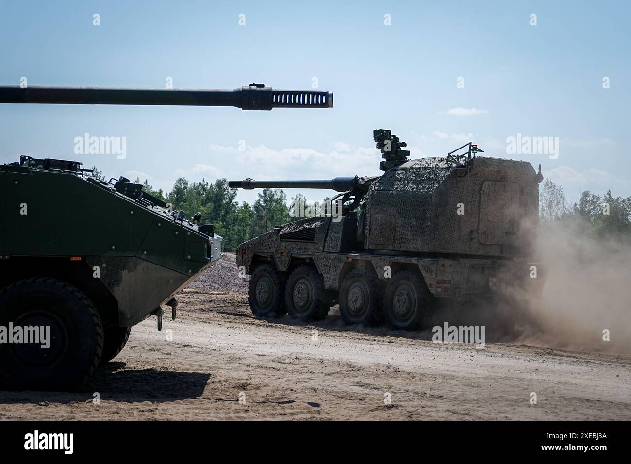 26 June 2024, Saxony-Anhalt, Altengrabow: A new RCH 155 (r) wheeled ...