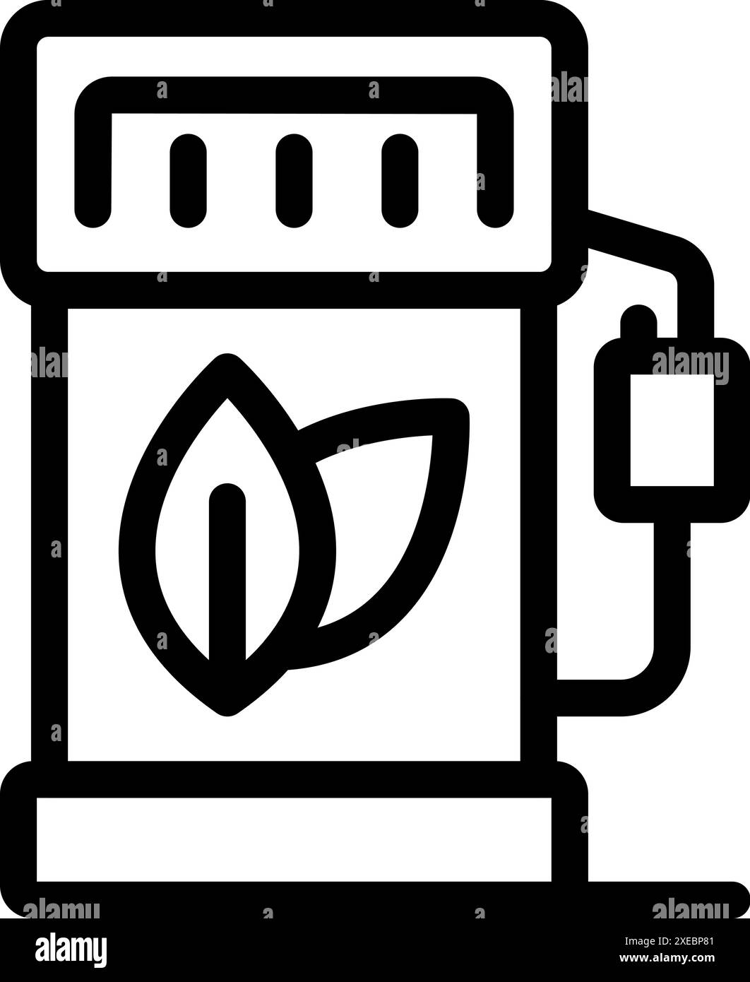 Biofuel station dispensing sustainable energy, promoting eco friendly ...