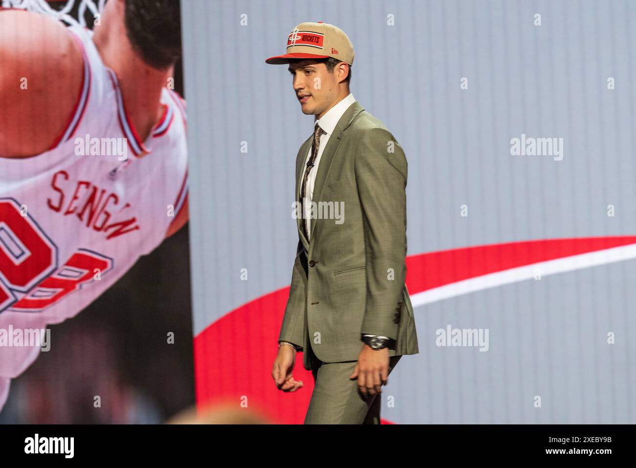 Reed Sheppard is seen after being picked number three by the Houston ...