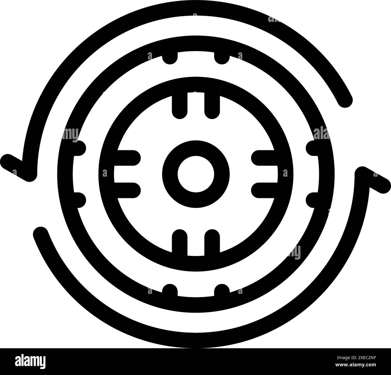 Circular economy icon representing recycling and sustainable business