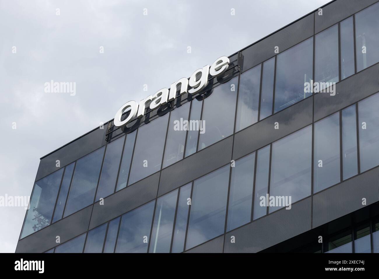 Poznan Poland 18 June 2024 Exterior View Of The Orange Headquarters poznan-poland-18-june-2024-exterior-view-of-the-orange-headquarters