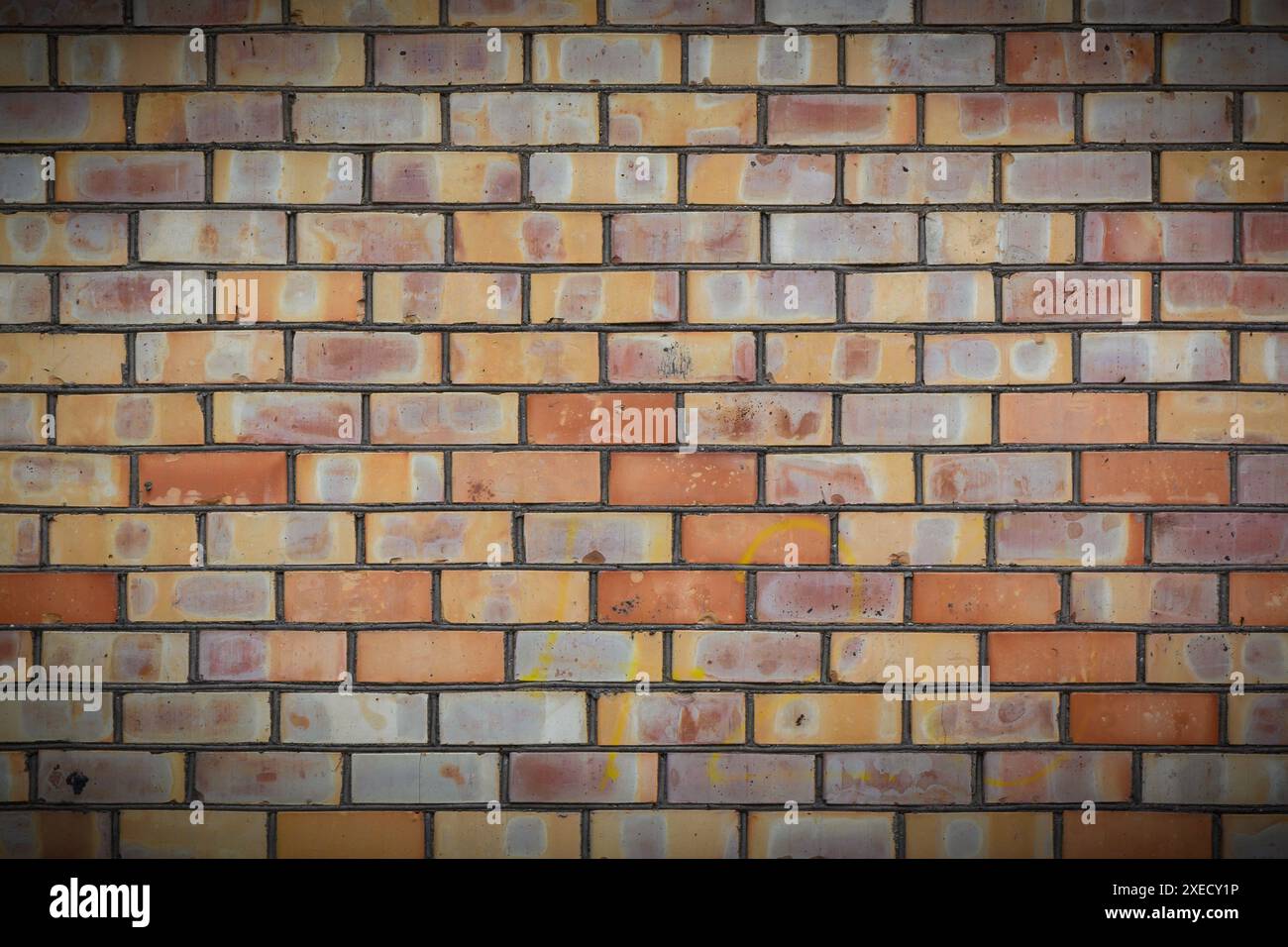 Multi Coloured Brick Wall Background Stock Photo