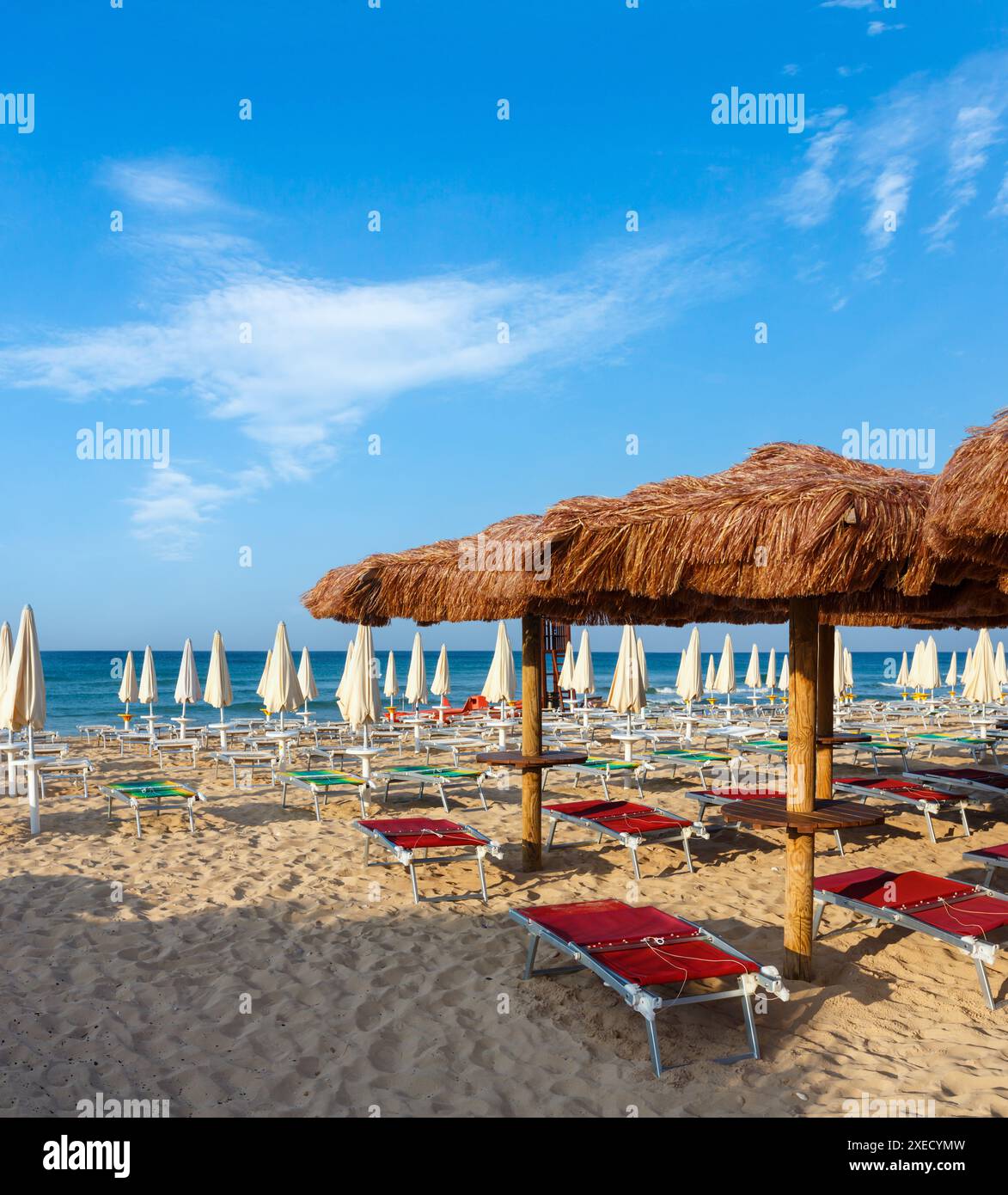 Beach Maldives of Salento, Pescoluse, Puglia, Italy Stock Photo