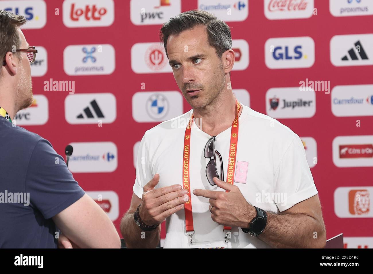Stuttgart, Germany. 27th June, 2024. RBFA CEO-ad-interim Manu Leroy ...