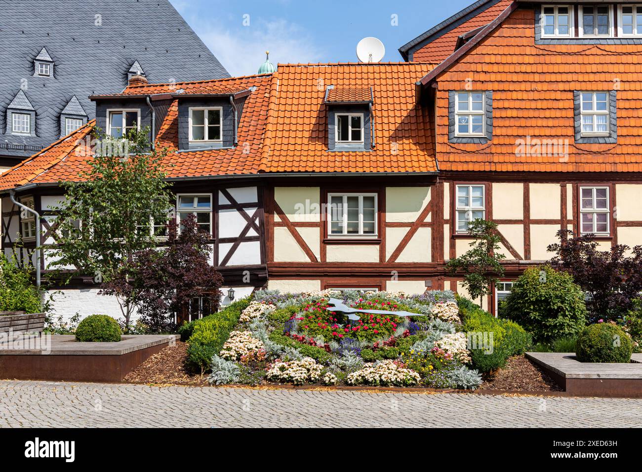 Impressions from Wernigerode Harz half-timbered town Stock Photo
