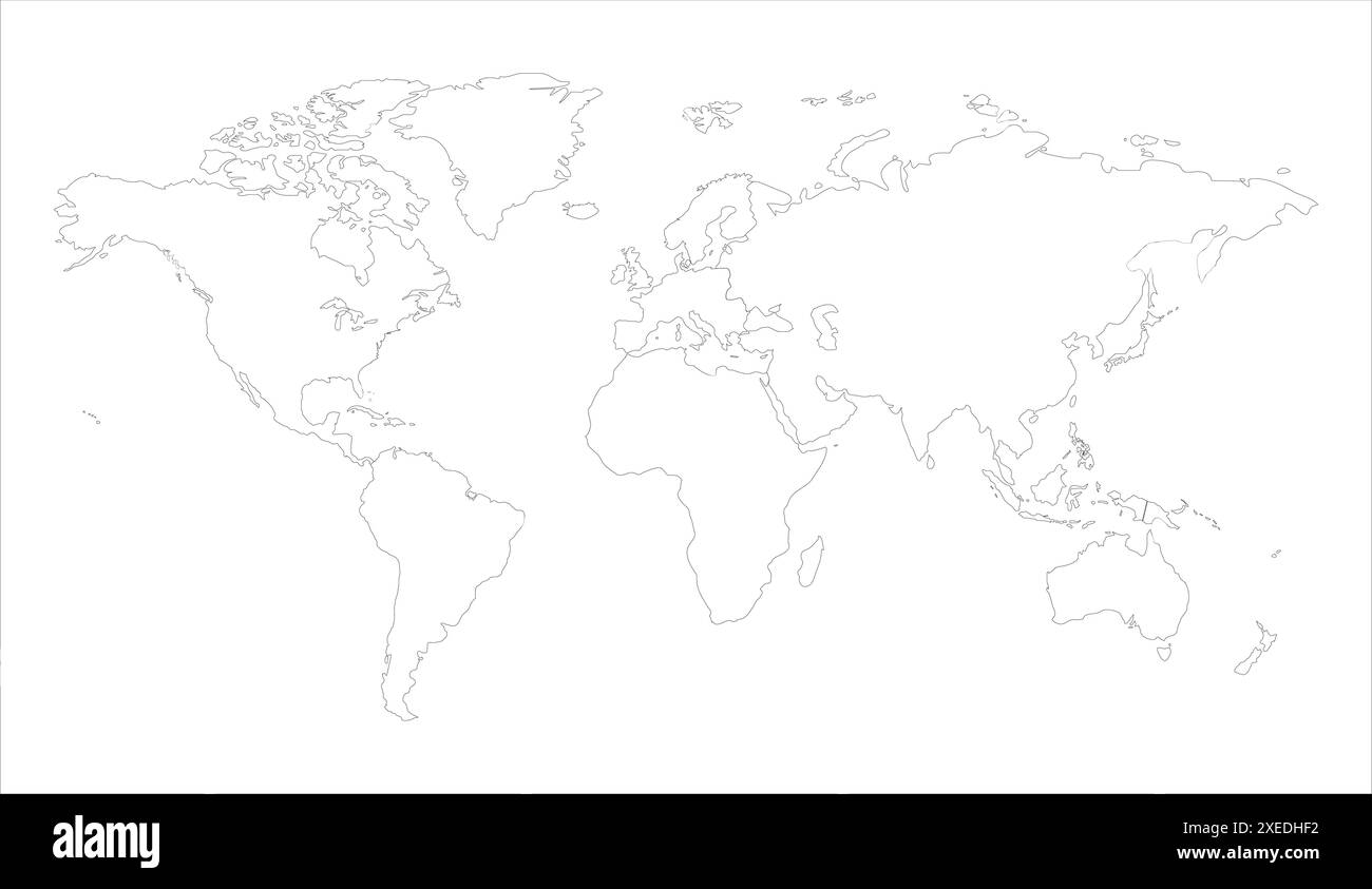 high reg World map, World Map Image, isolated on white background, Info