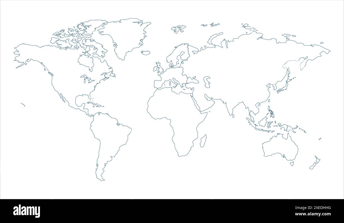 High reg World map, World Map Image, isolated on white background, Info ...