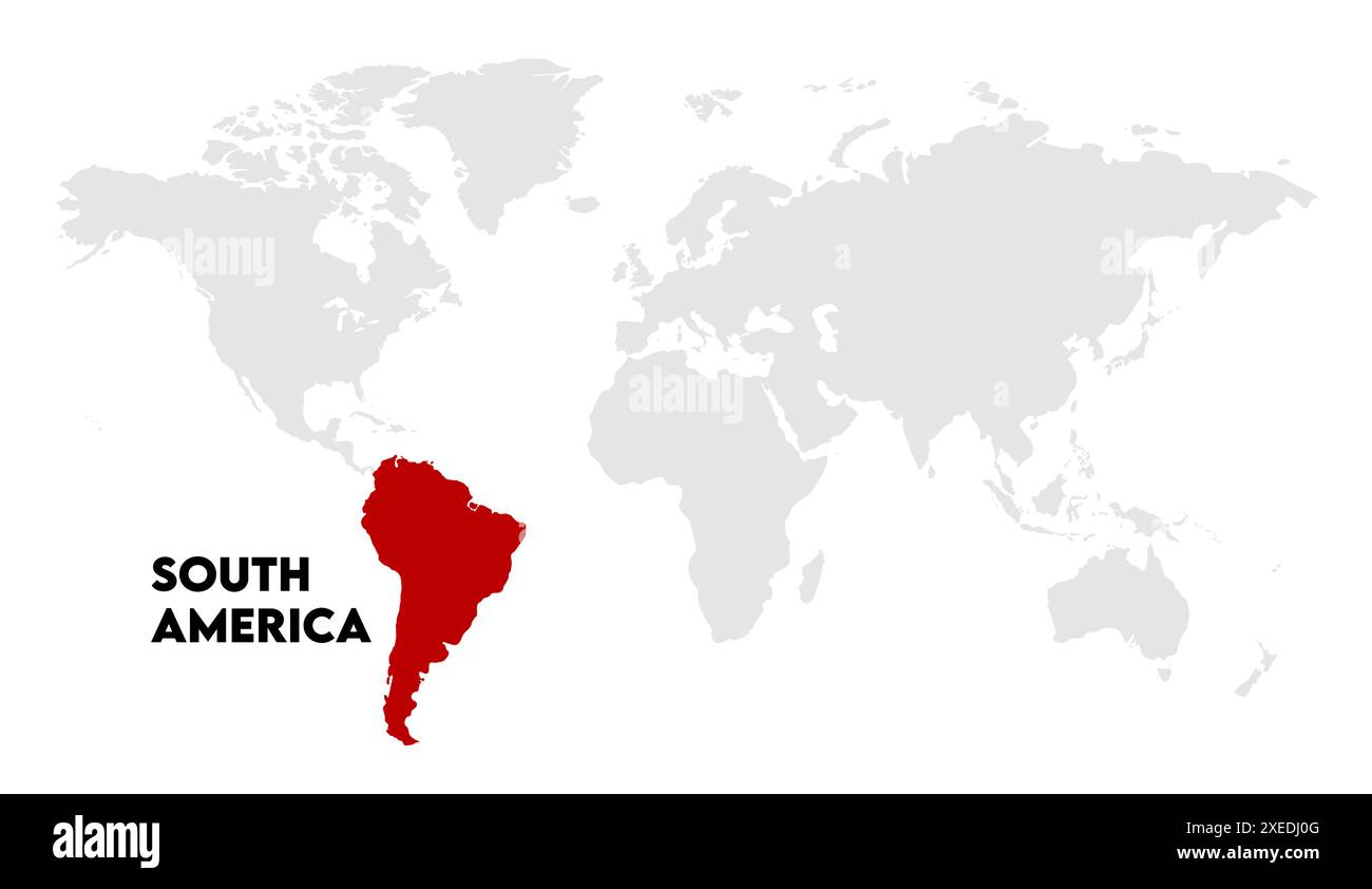 Large South America Map World Map Image Isolated On White Background Large South America Map World Map Image Isolated On White Background Info Graphic Flat Earth Globe World Map Icon Travel Worldwide 2XEDJ0G 