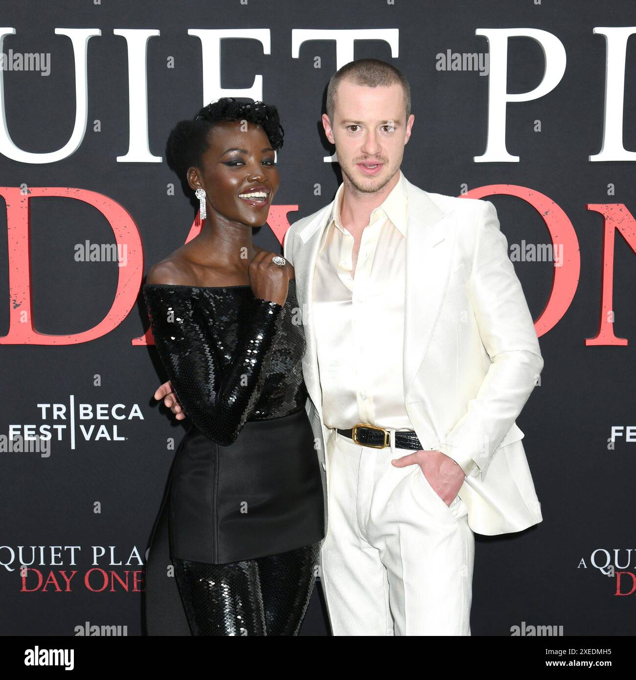 Lupita Nyong'o, Joseph Quinn at arrivals for A QUIET PLACE DAY ONE