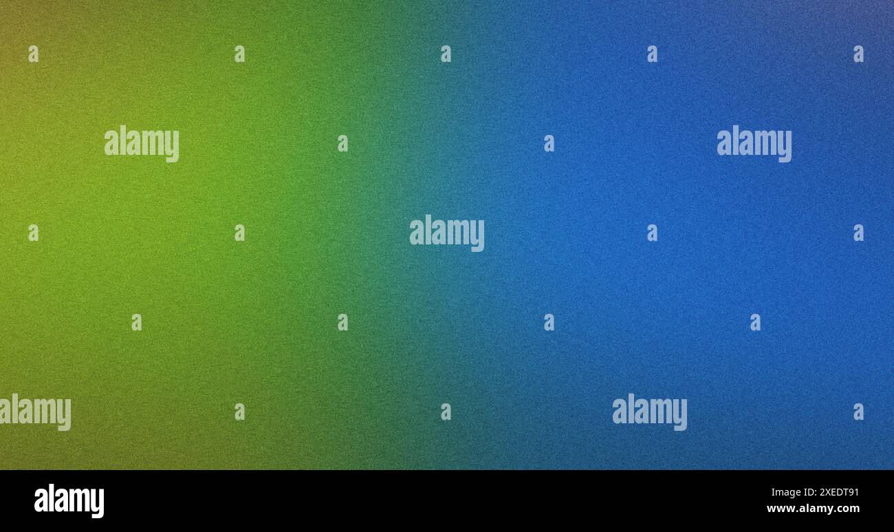 Green and blue gradient background with a textured and grainy surface Stock Photo