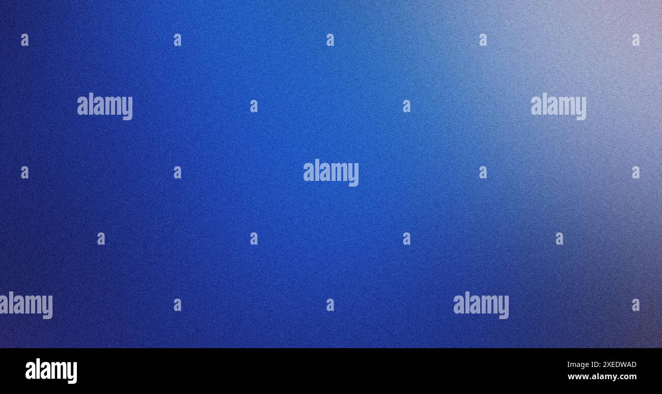 Grainy blue texture background with a fading white gradient and subtle vignette Stock Photo