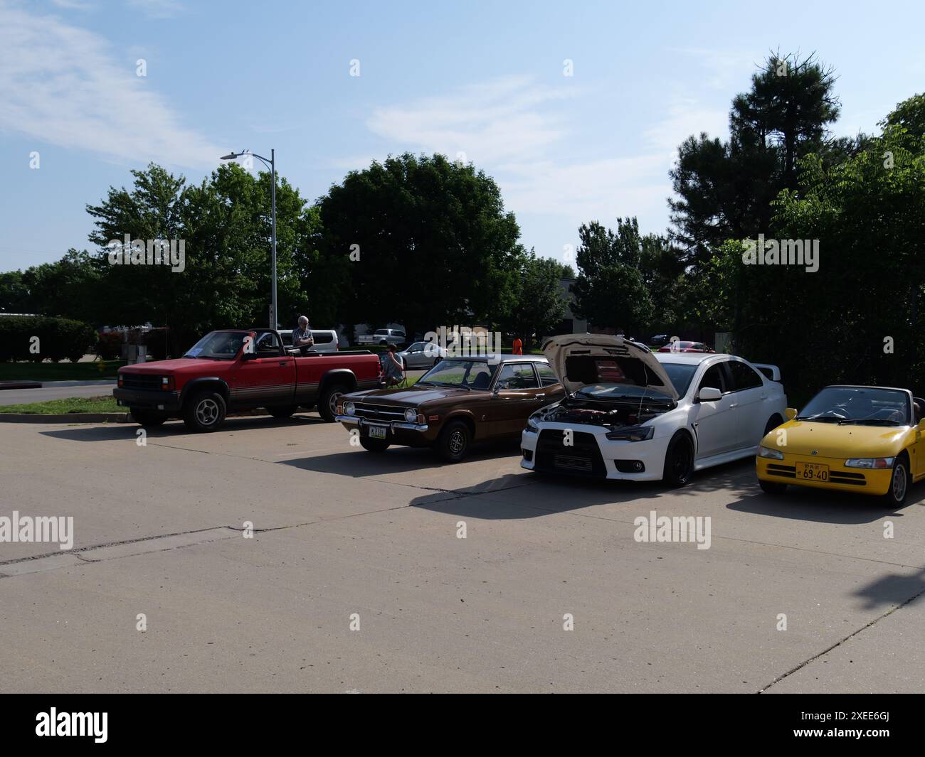 Olathe, Kansas - June 8, 2024: Kansas City Automotive Museum Cars & Coffee Event - Oddballs and Obscurities Stock Photo