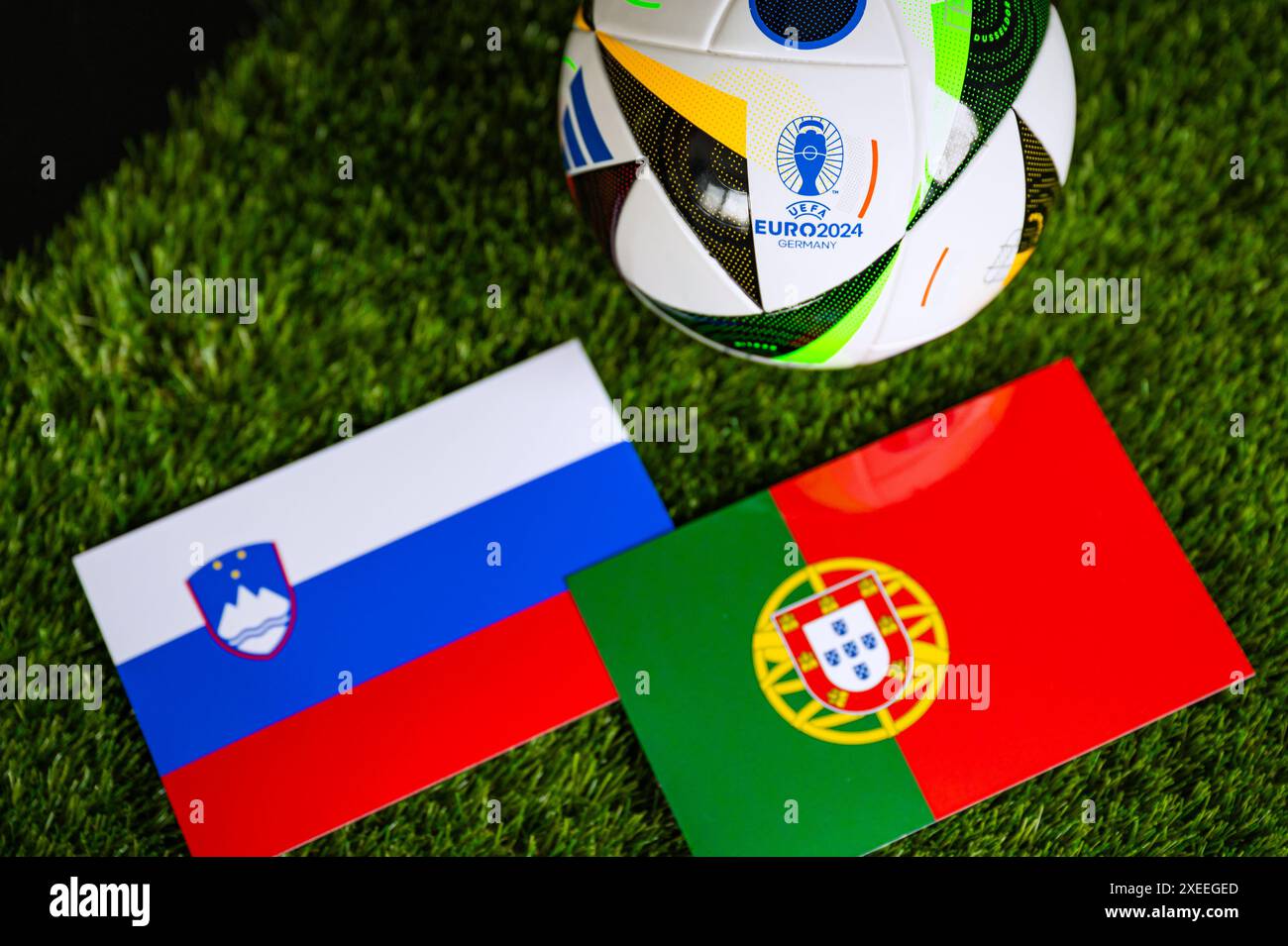 FRANKFURT, GERMANY, 27 JUNE 2024 Portugal vs Slovenia Euro 2024 Last