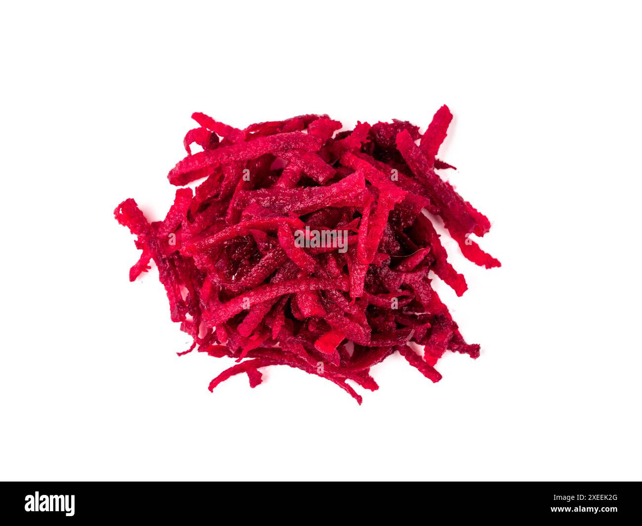 Grated beetroot isolated on white Stock Photo