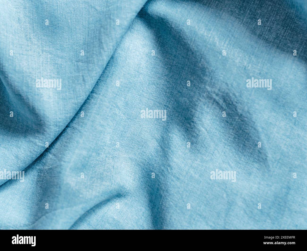 Lyocell or tencel blue denim pattern texture Stock Photo