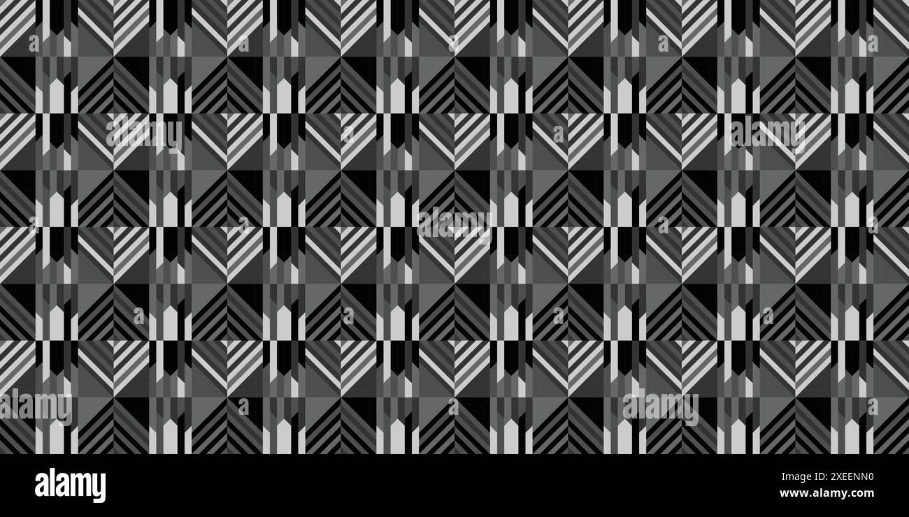 Black and white abstract geometric seamless pattern. minimalist style ...