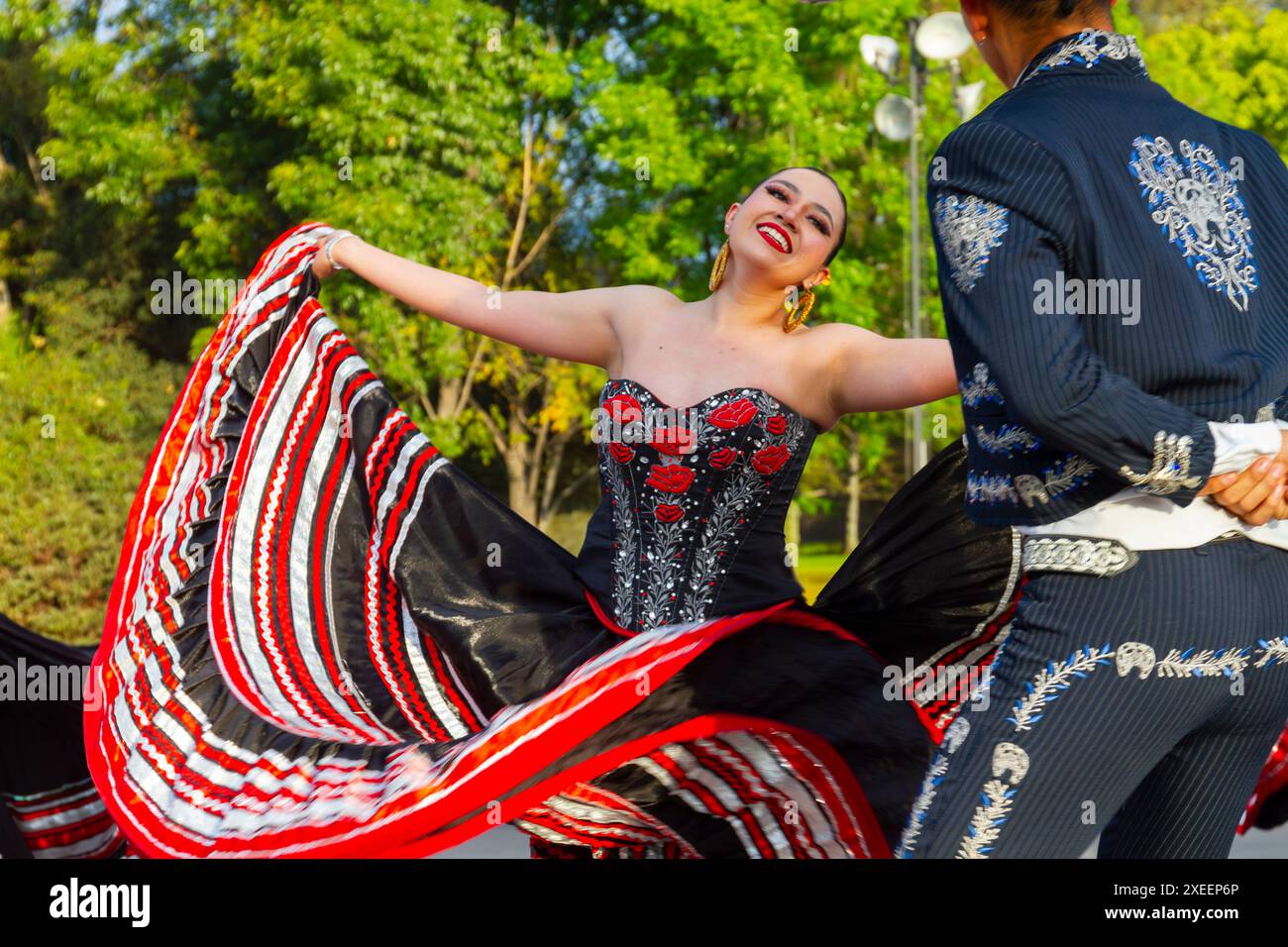 Mexican traditional dance dress clothing stock photo alamy