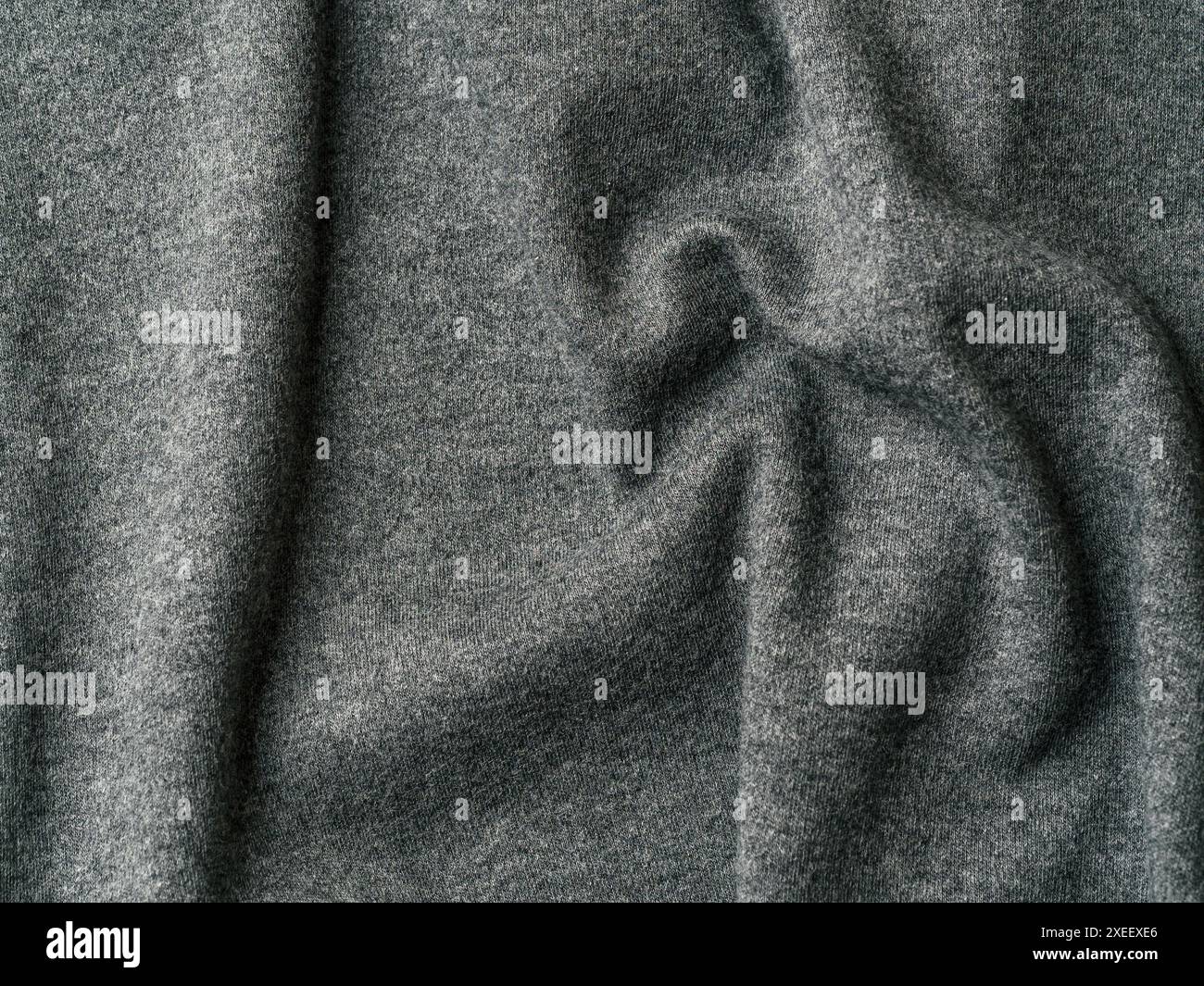 Gray cotton jersey fabric texture Stock Photo