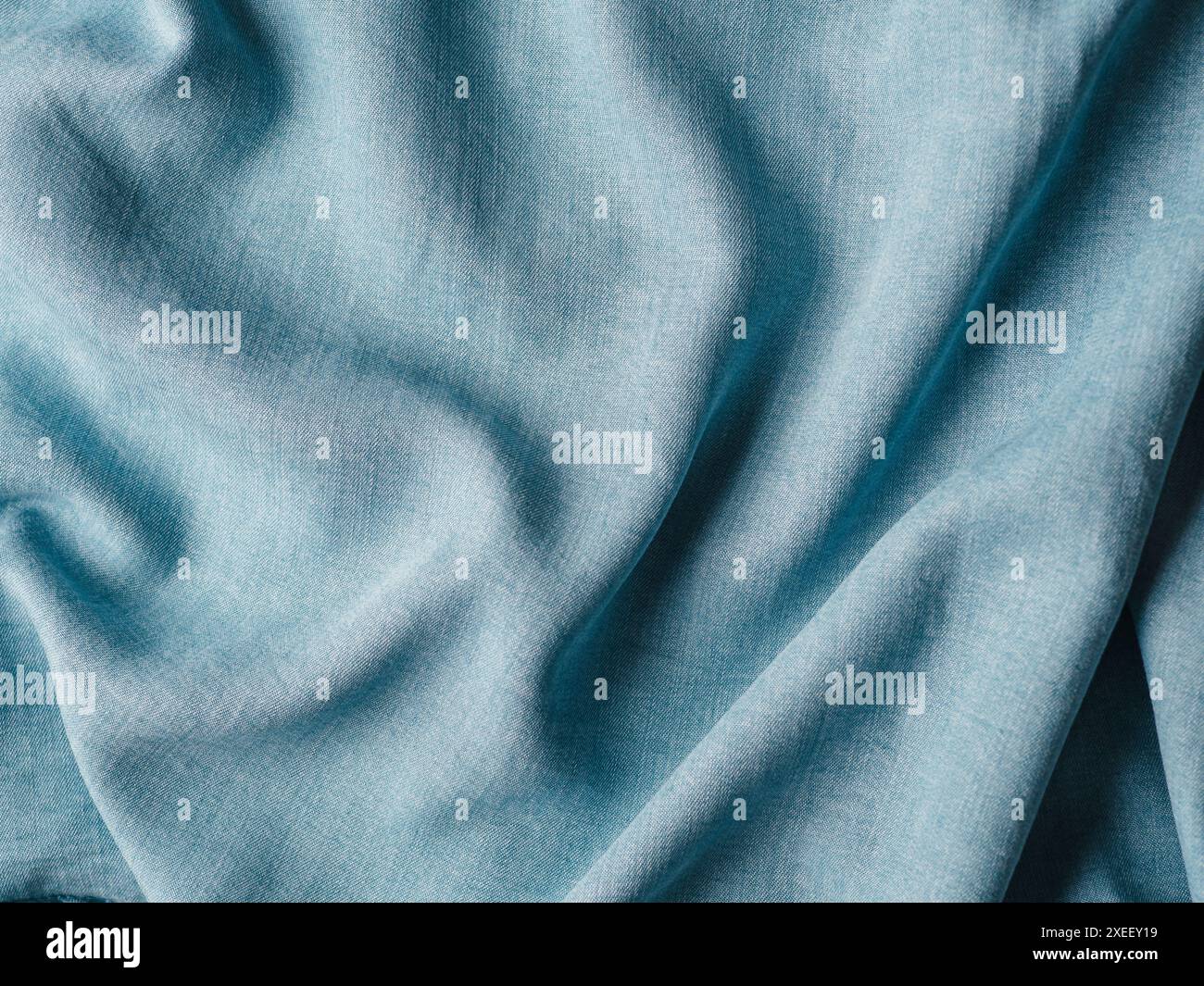 Lyocell or tencel blue denim pattern texture Stock Photo
