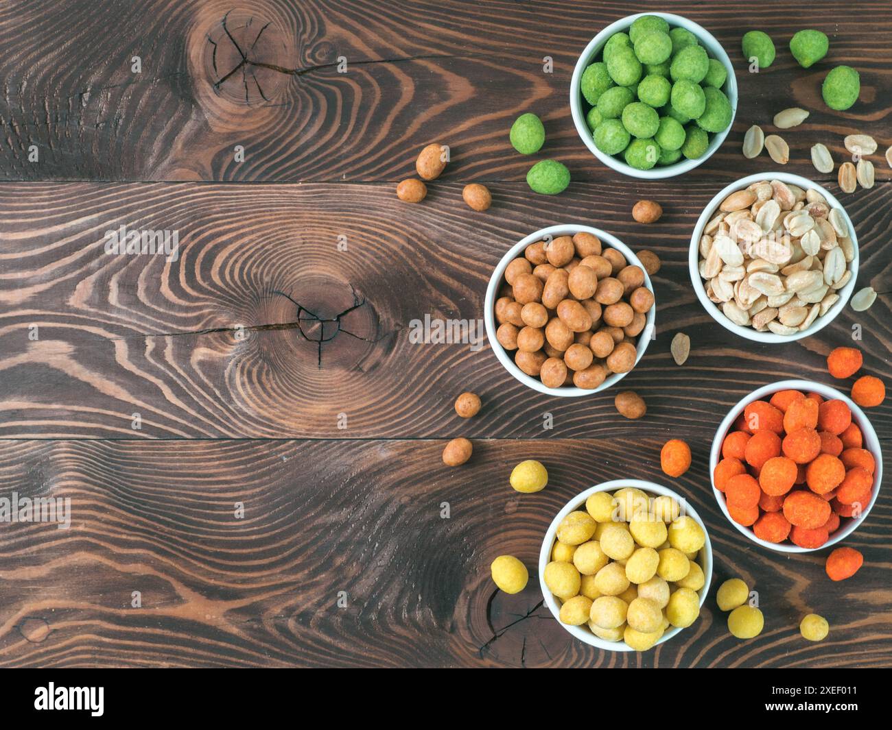 Peanuts snacks for party bar Stock Photo