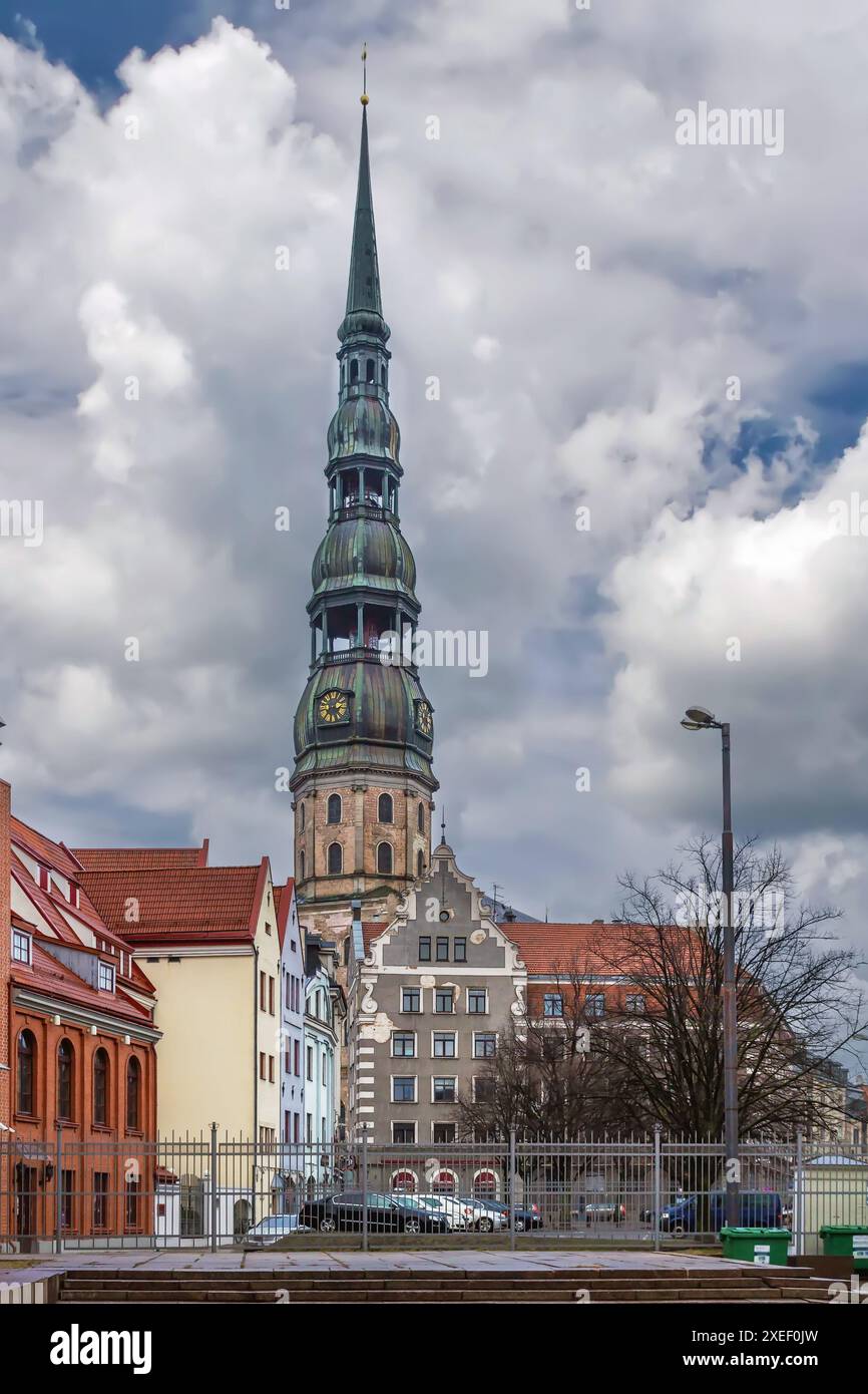 Riga st peters church building hi-res stock photography and images - Alamy
