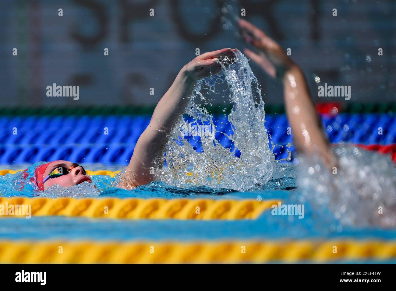 Katie Shanahan of Great Britain competes in the 400m Individual Medley ...