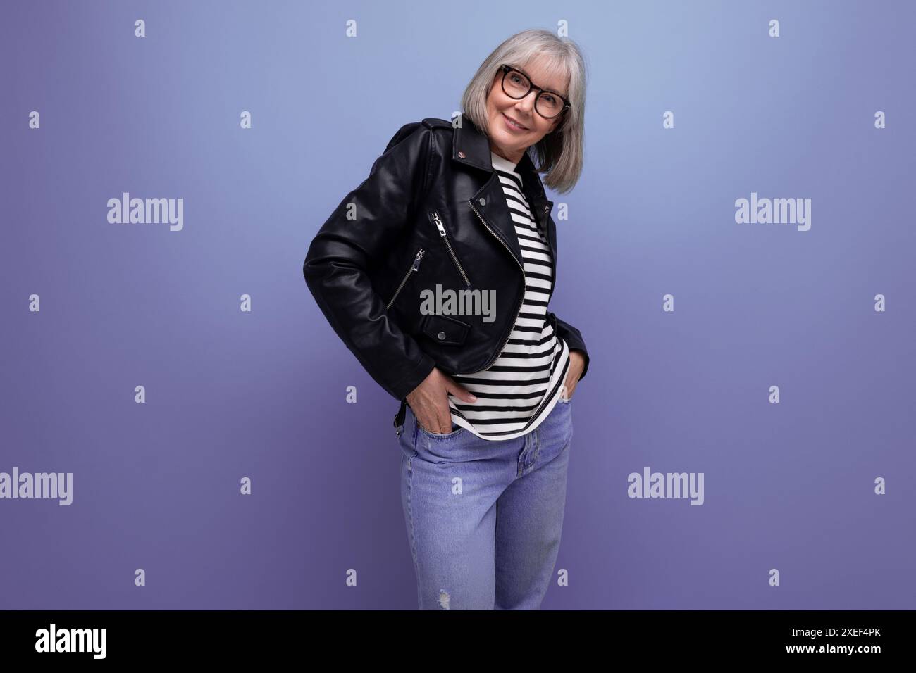 Adorable mature woman in hi-res stock photography and images - Alamy