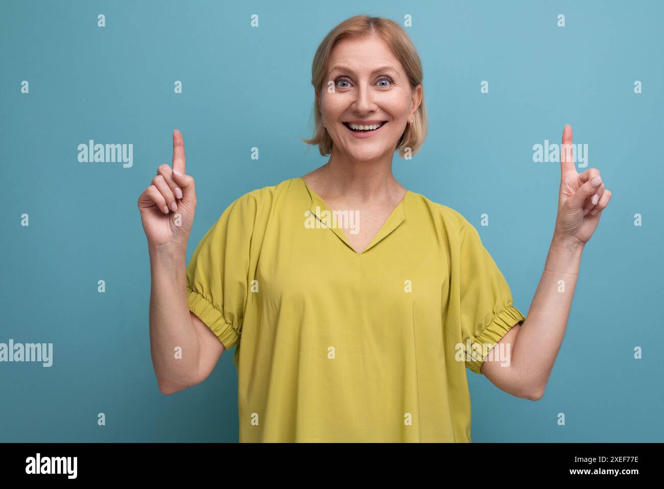Overjoyed middle aged woman hi-res stock photography and images - Alamy