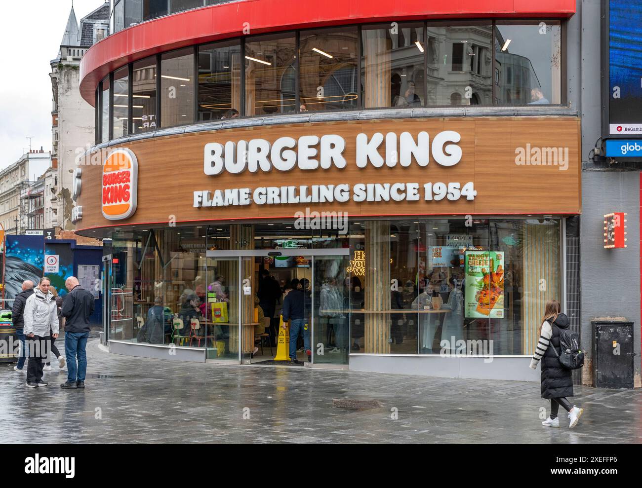 London, UK - March 22, 2024 : Burger King fast food restaurant in London. Burger King is an American multinational chain of hamb Stock Photo