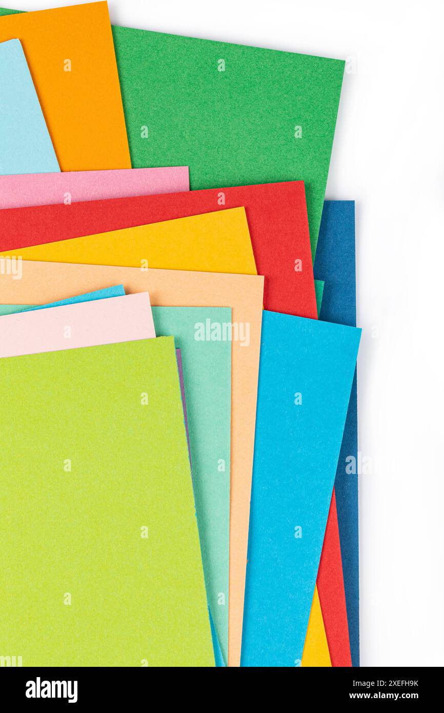 Background of colored paper Stock Photo