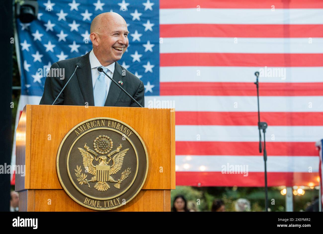 Roma, Italia. 27th June, 2024. Independence Day a Villa Taverna Roma